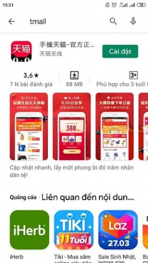 Tải app Tmall trên điện thoại iOS